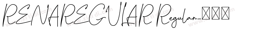 RENAREGULAR Regular字体转换